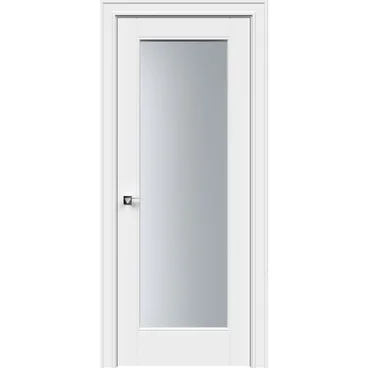 Межкомнатная дверь эмаль Дельта белая со стеклом