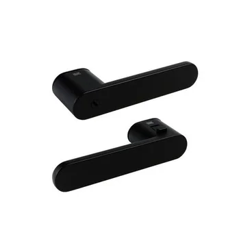 Дверная ручка со встроенным фиксатором AVUS ONE чёрная матовая