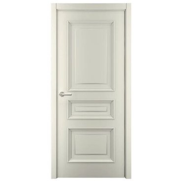 Межкомнатная дверь эмаль Багет 3 латте глухая
