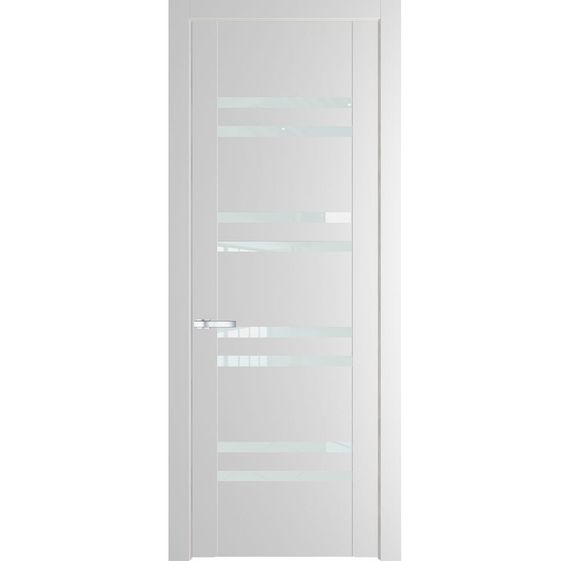 Межкомнатная дверь 1.6P крем вайт остеклённая