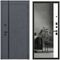 Входная дверь Forest серая с зеркалом внутри