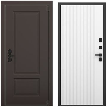 Входная дверь Шэбби амаретто силк панель шторм