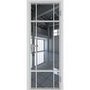 Межкомнатная алюминиевая дверь 8AG белая матовая RAL 9003 остеклённая