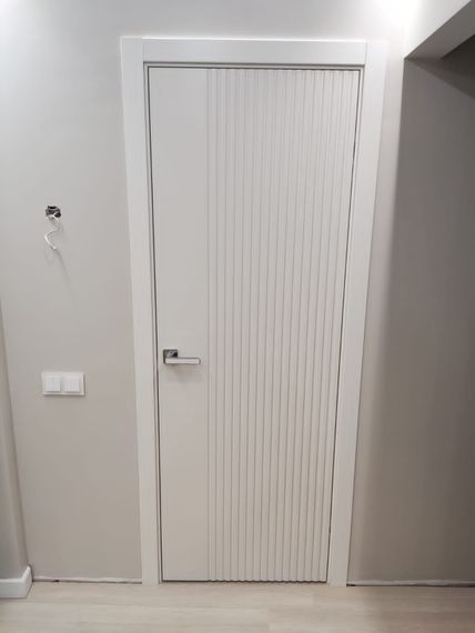 Межкомнатная дверь эмаль Ультра белая глухая