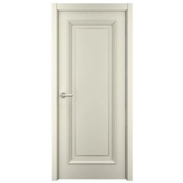 Межкомнатная дверь эмаль Багет 1 латте глухая