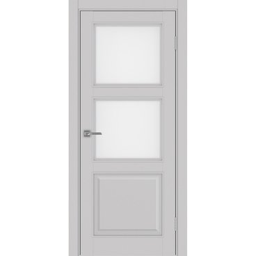Межкомнатная дверь Тоскана багет 630.221 пепельный со стеклом