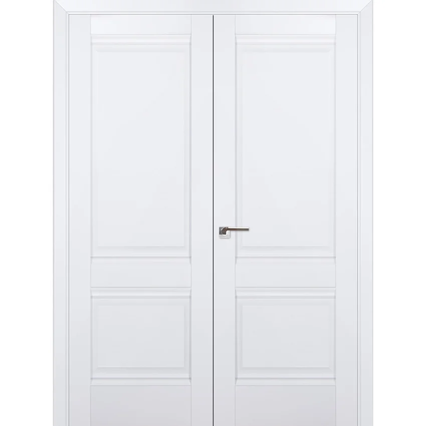 Фото двустворчатой распашной двери Кобальт 11.1 аляска глухая