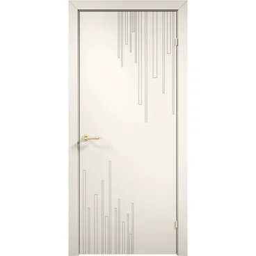 Межкомнатная дверь эмаль Дверцов Тиволи 1 RAL 9010 глухая