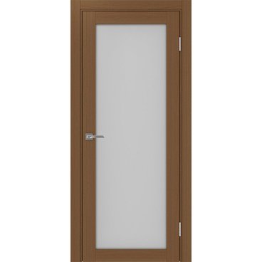 Межкомнатная дверь экошпон Турин 501.2 орех остеклённая