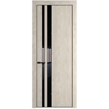 Межкомнатная дверь 20NA каштан светлый остеклённая