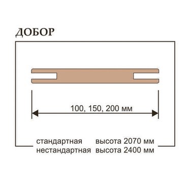 Добор дверной телескопический Uberture серия Tamburat
