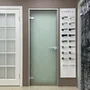 Межкомнатная стеклянная дверь АКМА Лайт стекло бесцветное матовое