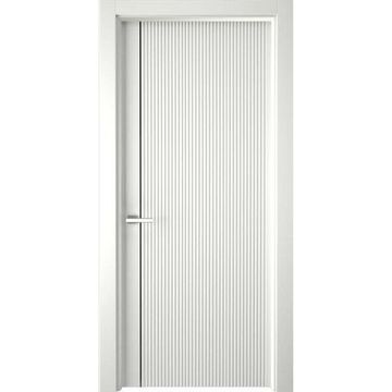 Межкомнатная дверь эмаль Лайн 1 белая глухая