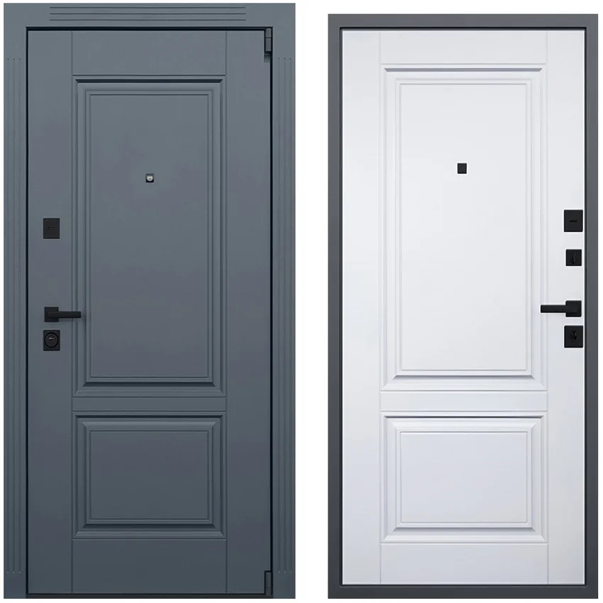 Входная дверь Гермес Неоклассика белая внутри