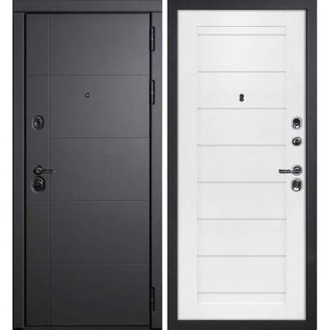 Входная дверь Э1 серый софт панель сборная