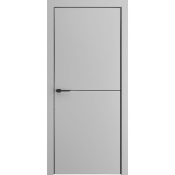 Фото двери пэт Премьер-1 серый AL Black глухая