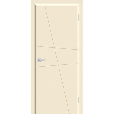 Межкомнатная дверь эмаль Текона Смальта-Лайн 02 айвори RAL 1013 глухая