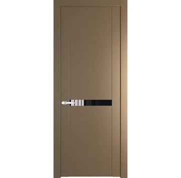 Межкомнатная дверь 1.4P перламутр золото остеклённая