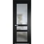 Межкомнатная дверь 1.5.2PD блэк остеклённая