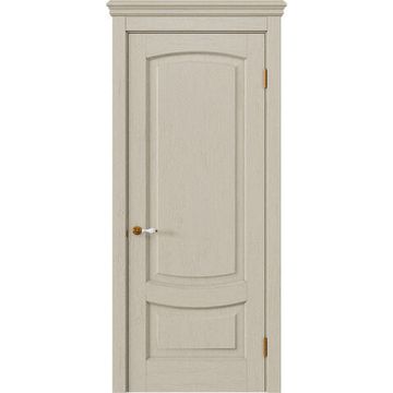 Межкомнатная дверь массив дуба Alvero Алина белёный дуб глухая