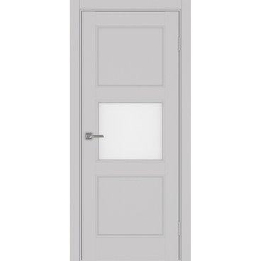 Межкомнатная дверь экошпон Турин Neo 530.121 пепельный со стеклом