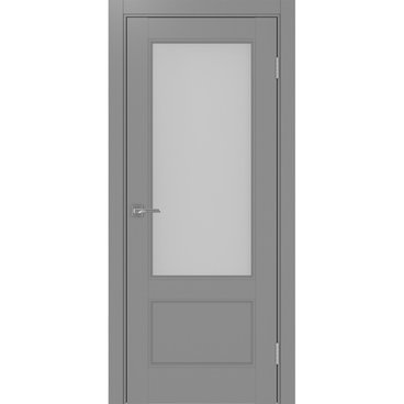 Межкомнатная дверь экошпон Турин Neo 540ПФ.21 серый со стеклом