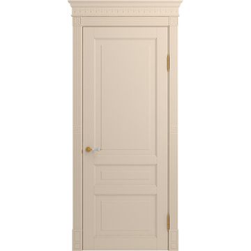 Межкомнатная дверь массив бука Viporte Бергамо ваниль глухая