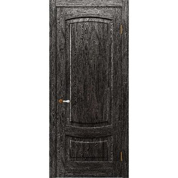 Межкомнатная дверь массив дуба Alvero Алина седая ночь глухая