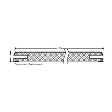 Добор дверной телескопический массив ольхи ОКА паз с двух сторон