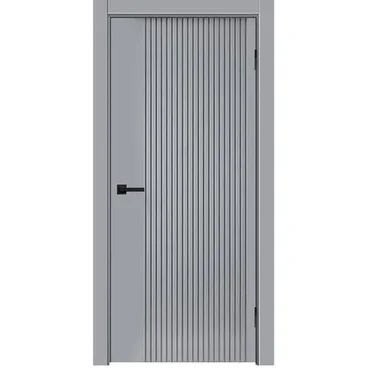 Межкомнатная дверь эмаль Мальта L-13 серый RAL 7047 глухая