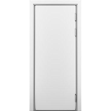 Маятниковая влагостойкая дверь Poseidon белая глухая