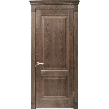 Межкомнатная дверь массив дуба Alvero Шале винтаж глухая