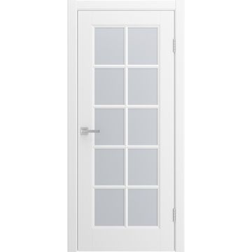 Межкомнатная дверь Аморе белая эмаль ral 9016 со стеклом