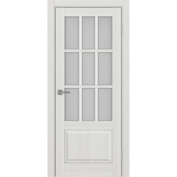 Межкомнатная дверь Тоскана 642.2221 ясень серебристый со стеклом