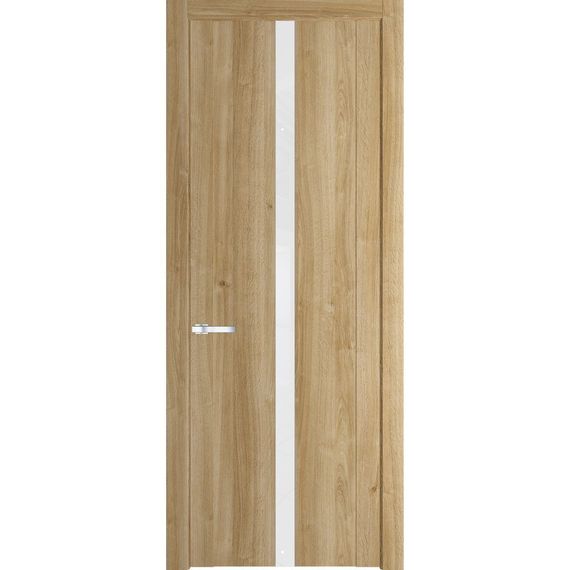 Межкомнатная дверь 1.8N дуб карамель остеклённая