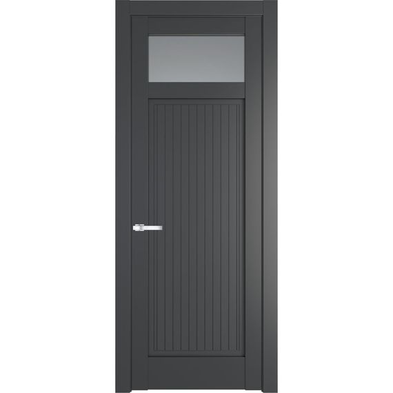 Межкомнатная дверь 3.3.2PM графит остеклённая