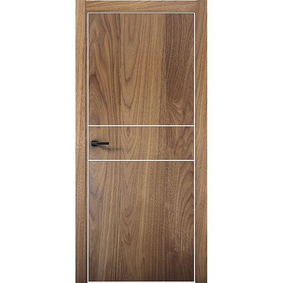 Межкомнатная дверь Плутоний 3 орех пекан глухая