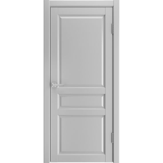 Фото двери экошпон Эмалит 3 светло-серый глухая