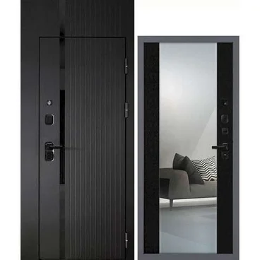 Входная дверь с фальшфрамугой Сити-1Ф панель зеркало