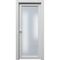 Межкомнатная дверь эмаль Ofram Парнас белая остеклённая