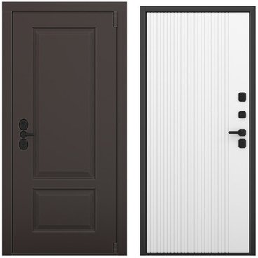 Входная дверь Шэбби амаретто силк панель шторм