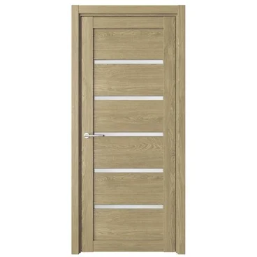 Межкомнатная дверь Вена эко-шпон дуб натуральный со стеклом