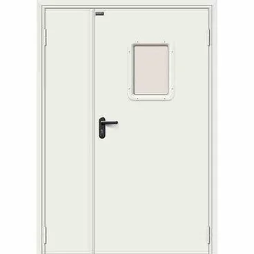 Дверь противопожарная стальная ДПО-1,5 RAL 7035