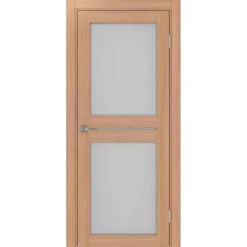 Межкомнатная дверь экошпон Турин 520.222 ясень тёмный остеклённая