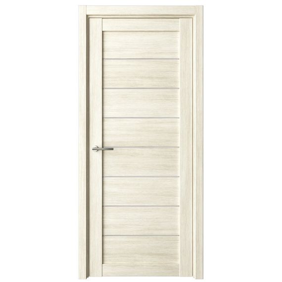 Фото двери Сеул экошпон белый кипарис со стеклом