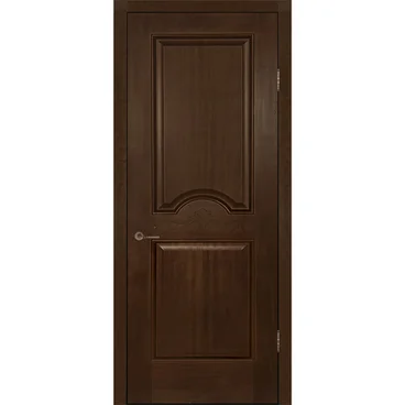 Межкомнатная дверь шпон Париж миланский орех глухая