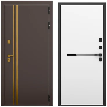 Входная дверь Баухаус амаретто силк панель горизонт