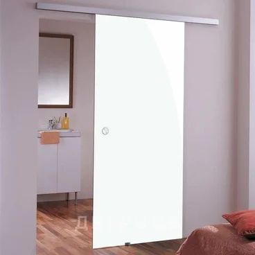 Стеклянная раздвижная дверь Triplex White