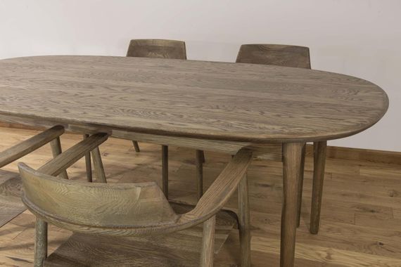 Стол Пьемонт обеденный цвет дуб седой из массива дуба