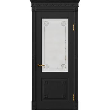 Межкомнатная дверь массив дуба Viporte Флоренция арабика остеклённая